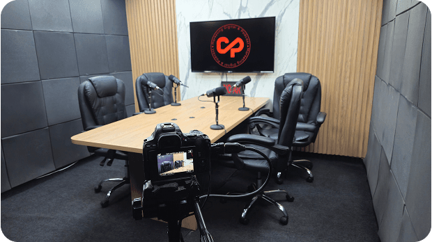 Estúdio de Podcast da CP Marketing